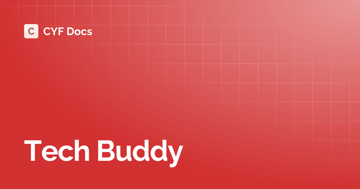 Tech Buddy | CYF Docs